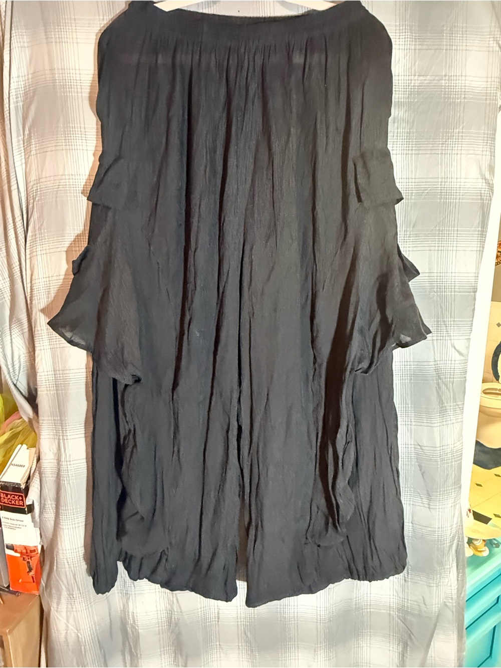 Women’s Wide-Leg Pants with ruffles very light weight made in USA